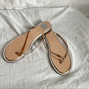 Dolce Vita Metallic Flip Flops